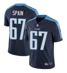 Youth Nike Tennessee Titans #67 Quinton Spain Elite Navy Blue Alternate NFL Jersey