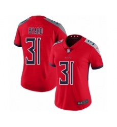 Women's Tennessee Titans #31 Kevin Byard Limited Red Inverted Legend Football Jersey