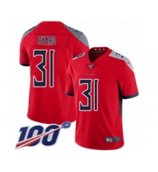 Youth Tennessee Titans #31 Kevin Byard Limited Red Inverted Legend 100th Season Football Jersey