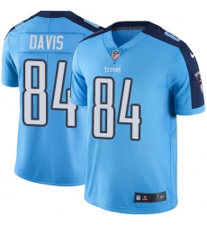 Youth Nike Tennessee Titans #84 Corey Davis Elite Light Blue Team Color NFL Jersey