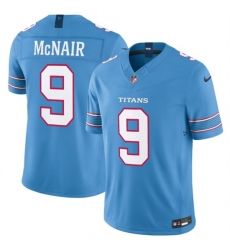 Men's Tennessee Titans #9 Steve McNair Light Blue 2026 F.U.S.E. Vapor Limited Stitched Football Jersey