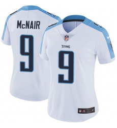 Women's Nike Tennessee Titans #9 Steve McNair Elite White NFL Jersey