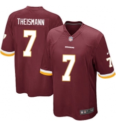 Men's Nike Washington Redskins #7 Joe Theismann Game Burgundy Red Team Color NFL Jersey