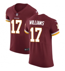 Men's Nike Washington Redskins #17 Doug Williams Elite Burgundy Red Team Color NFL Jersey