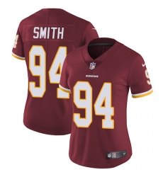 Women's Nike Washington Redskins #94 Preston Smith Elite Burgundy Red Team Color NFL Jersey