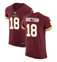 Men's Nike Washington Redskins #18 Josh Doctson Elite Burgundy Red Team Color NFL Jersey