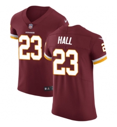 Men's Nike Washington Redskins #23 DeAngelo Hall Elite Burgundy Red Team Color NFL Jersey
