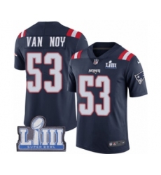 Youth Nike New England Patriots #53 Kyle Van Noy Limited Navy Blue Rush Vapor Untouchable Super Bowl LIII Bound NFL Jersey