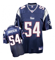 Reebok New England Patriots #54 Tedy Bruschi Dark Blue Premier EQT Throwback NFL Jersey