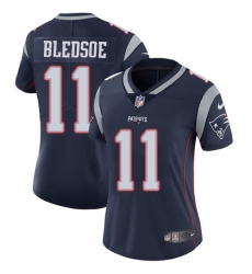 Women's Nike New England Patriots #11 Drew Bledsoe Navy Blue Team Color Vapor Untouchable Limited Player NFL Jersey