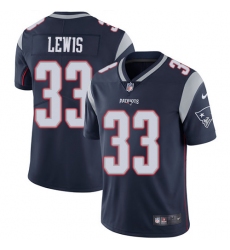 Men's Nike New England Patriots #33 Dion Lewis Navy Blue Team Color Vapor Untouchable Limited Player NFL Jersey