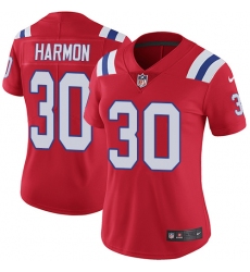 Women's Nike New England Patriots #30 Duron Harmon Red Alternate Vapor Untouchable Limited Player NFL Jersey