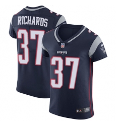 Men's Nike New England Patriots #37 Jordan Richards Navy Blue Team Color Vapor Untouchable Elite Player NFL Jersey