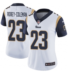 Women's Nike Los Angeles Rams #23 Nickell Robey-Coleman Elite White NFL Jersey