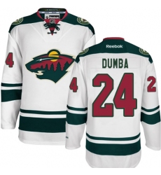 Men's Reebok Minnesota Wild #24 Matt Dumba Authentic White Away NHL Jersey