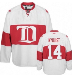 Women's Reebok Detroit Red Wings #14 Gustav Nyquist Premier White Third NHL Jersey
