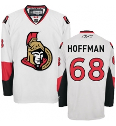 Women's Reebok Ottawa Senators #68 Mike Hoffman Authentic White Away NHL Jersey