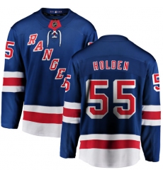Youth New York Rangers #55 Nick Holden Fanatics Branded Royal Blue Home Breakaway NHL Jersey