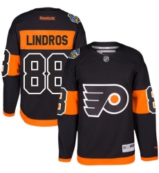 Men's Reebok Philadelphia Flyers #88 Eric Lindros Authentic Black 2017 Stadium Series NHL Jersey