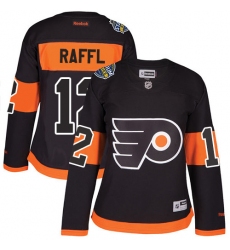 Women's Reebok Philadelphia Flyers #12 Michael Raffl Premier Black 2017 Stadium Series NHL Jersey