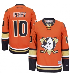 Youth Reebok Anaheim Ducks #10 Corey Perry Premier Orange Third NHL Jersey