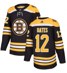 Men's Adidas Boston Bruins #12 Adam Oates Premier Black Home NHL Jersey