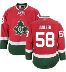 Youth Reebok Montreal Canadiens #58 Noah Juulsen Authentic Red New CD NHL Jersey