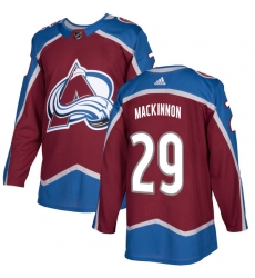 Youth Adidas Colorado Avalanche #29 Nathan MacKinnon Premier Burgundy Red Home NHL Jersey