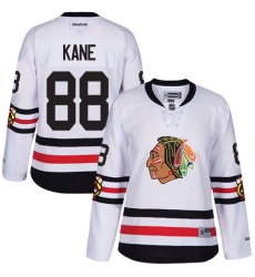 Women's Reebok Chicago Blackhawks #88 Patrick Kane Premier White 2017 Winter Classic NHL Jersey
