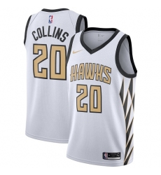 Women's Nike Atlanta Hawks #20 John Collins Swingman White NBA Jersey - City Edition