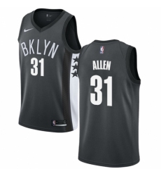 Women's Nike Brooklyn Nets #31 Jarrett Allen Swingman Gray NBA Jersey Statement Edition