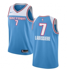 Women's Nike Sacramento Kings #7 Skal Labissiere Swingman Blue NBA Jersey - 2018 19 City Edition