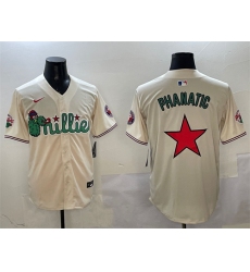 Men's Philadelphia Phillies Phanatic Cream Limited Stitched Jersey