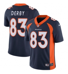 Youth Nike Denver Broncos #83 A.J. Derby Navy Blue Alternate Vapor Untouchable Elite Player NFL Jersey