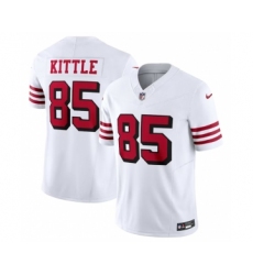 Men's Nike San Francisco 49ers #85 George Kittle New White 2023 F.U.S.E. Vapor Untouchable Limited Stitched Football Jersey