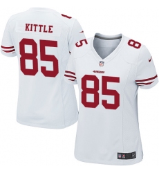 Women's Nike San Francisco 49ers #85 George Kittle Game White NFL Jersey