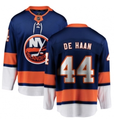 Men's New York Islanders #44 Calvin de Haan Fanatics Branded Royal Blue Home Breakaway NHL Jersey