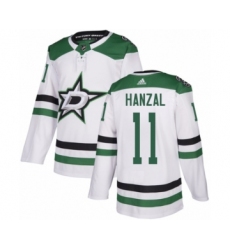 Youth Adidas Dallas Stars #11 Martin Hanzal Authentic White Away NHL Jersey