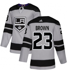 Youth Adidas Los Angeles Kings #56 Kurtis MacDermid Authentic Gray Alternate NHL Jersey