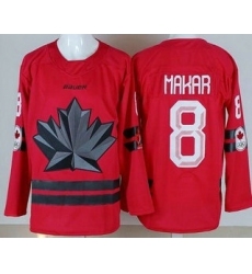 Youth Canada #8 Cale Makar Red 2026 Olympics Authentic Jersey