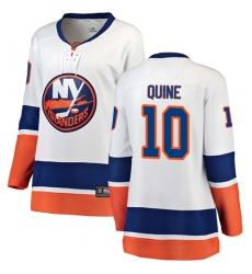 Women's New York Islanders #10 Alan Quine Fanatics Branded White Away Breakaway NHL Jersey