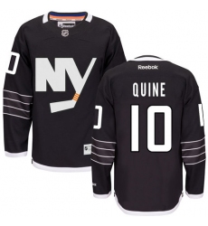 Women's Reebok New York Islanders #10 Alan Quine Premier Black Third NHL Jersey