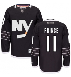 Women's Reebok New York Islanders #11 Shane Prince Premier Black Third NHL Jersey
