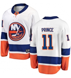 Youth New York Islanders #11 Shane Prince Fanatics Branded White Away Breakaway NHL Jersey