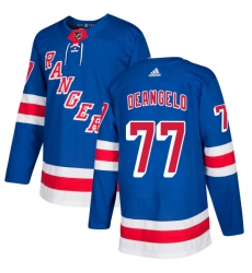Men's Adidas New York Rangers #77 Anthony DeAngelo Premier Royal Blue Home NHL Jersey