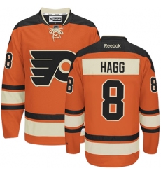 Women's Reebok Philadelphia Flyers #8 Robert Hagg Authentic Orange New Third NHL Jersey