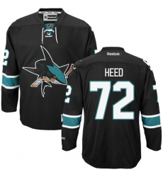 Youth Reebok San Jose Sharks #72 Tim Heed Premier Black Third NHL Jersey