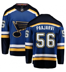 Youth St. Louis Blues #56 Magnus Paajarvi Fanatics Branded Royal Blue Home Breakaway NHL Jersey