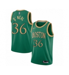 Women's Boston Celtics #36 Shaquille O'Neal Swingman Green Basketball Jersey - 2019 20 City Edition