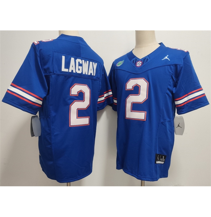 Men's Florida Gators #2 DJ Lagway Royal F.U.S.E. Stitched Jersey
